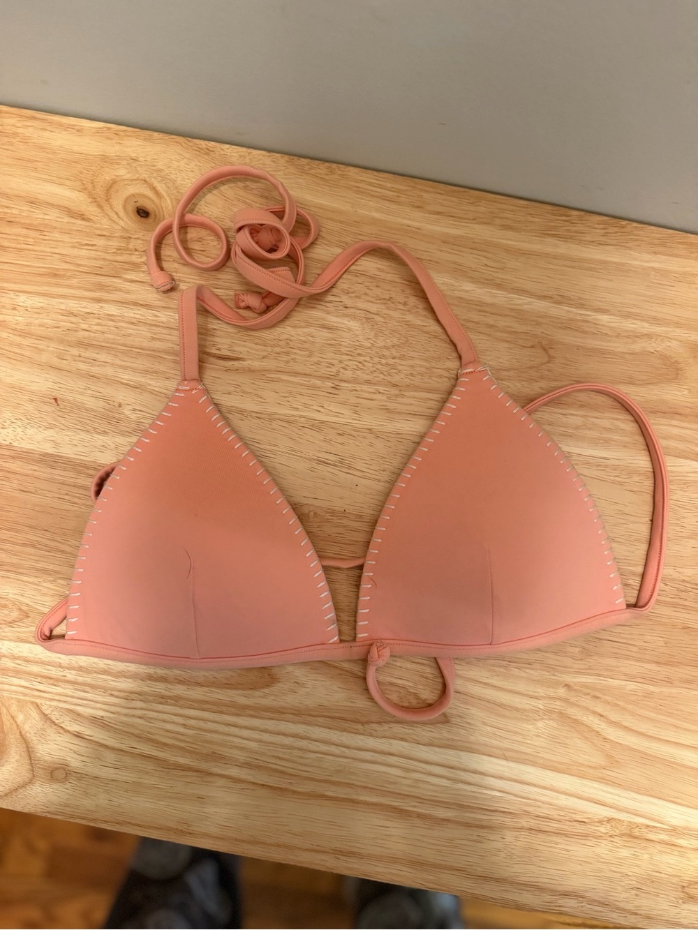 H&M Women’s Peach Triangle Tie Bikini Set - Picture 7 of 10